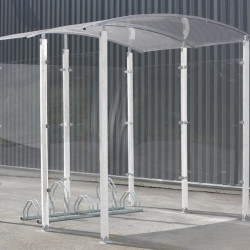 Abri vélos 4m² avec pieds métal zingué