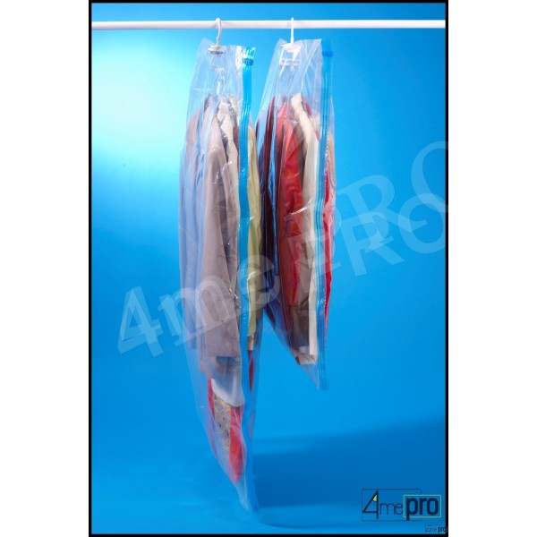 Housse de rangement sous vide sur cintre 70 x 105 cm 4mepro