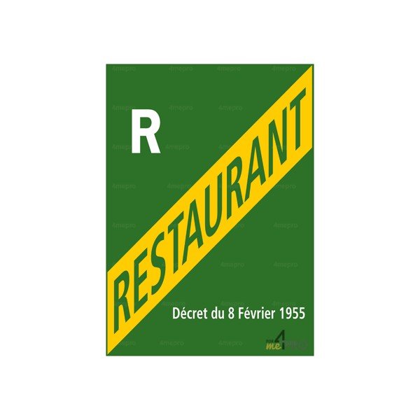 Panneau licence Restaurant