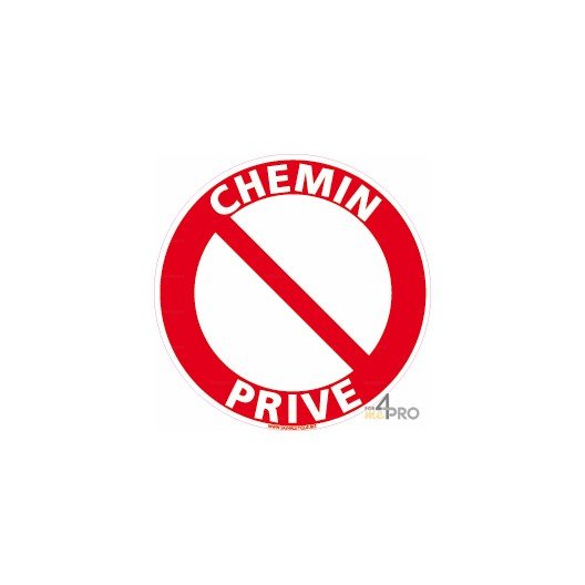 Panneau 'Chemin Privé Passage Interdit' - 30x25cm - Akylux Souple - Signalisation Chasse Ou Propriété