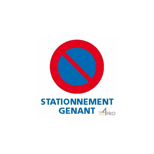 Autocollant dissuasif stationnement gênant