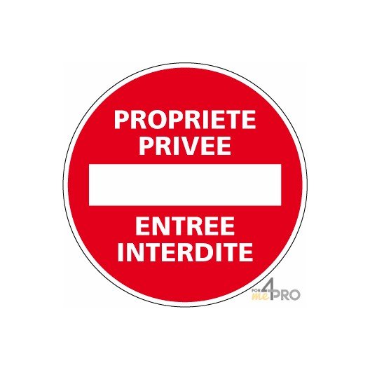 Cartello Propriet&agrave; Privata AUA - Entrata Vietata Alluminio Dibond 3mm 330mm
