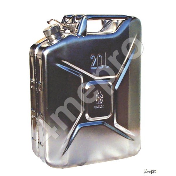 Jerrican inox 20 L avec valve de surpression - 4mepro