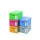 Container pour boite à archives gris avec couvercle 43 x 33,5 x 27 cm