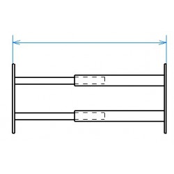 Grille de défense télescopique de 99 à 188 cm de long pour fenêtre de 26 à 39 cm de haut