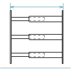 Grille de défense télescopique de 55 à 103 cm de long pour fenêtre de 39 à 52 cm de haut