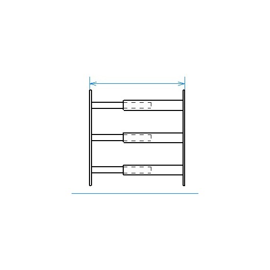 Grille de défense télescopique de 55 à 103 cm de long pour fenêtre de 39 à 52 cm de haut