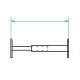 Grille de défense télescopique de 55 à 103 cm de long pour fenêtre de 13 à 26 cm de haut