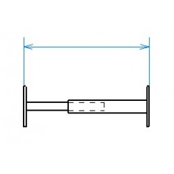 Grille de défense télescopique de 55 à 103 cm de long pour fenêtre de 13 à 26 cm de haut