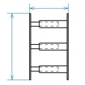 Grille de défense télescopique de 30 à 55 cm de long pour fenêtre de 39 à 52 cm de haut