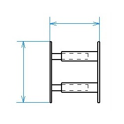 Grille de défense télescopique de 30 à 55 cm de long pour fenêtre de 26 à 39 cm de haut