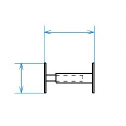 Grille de défense télescopique de 30 à 55 cm de long pour fenêtre de 13 à 26 cm de haut