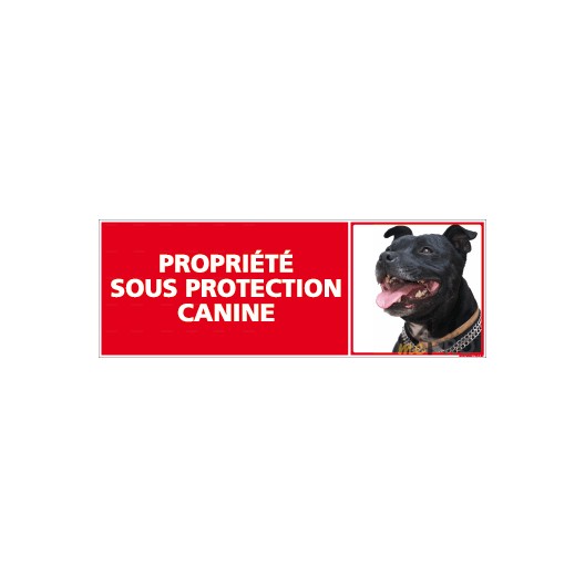 Panneau de signalisation Propriété sous protection canine 2