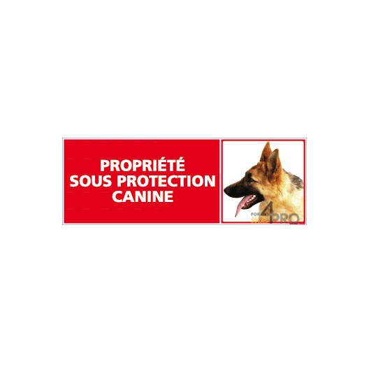 Panneau de signalisation Propriété sous protection canine 3