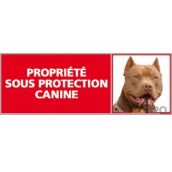 Panneau de signalisation Propriété sous protection canine 4