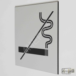 Plaque de porte "non fumeur" Pictogramme
