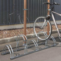 Râtelier au sol 2 niveaux - 5 vélos